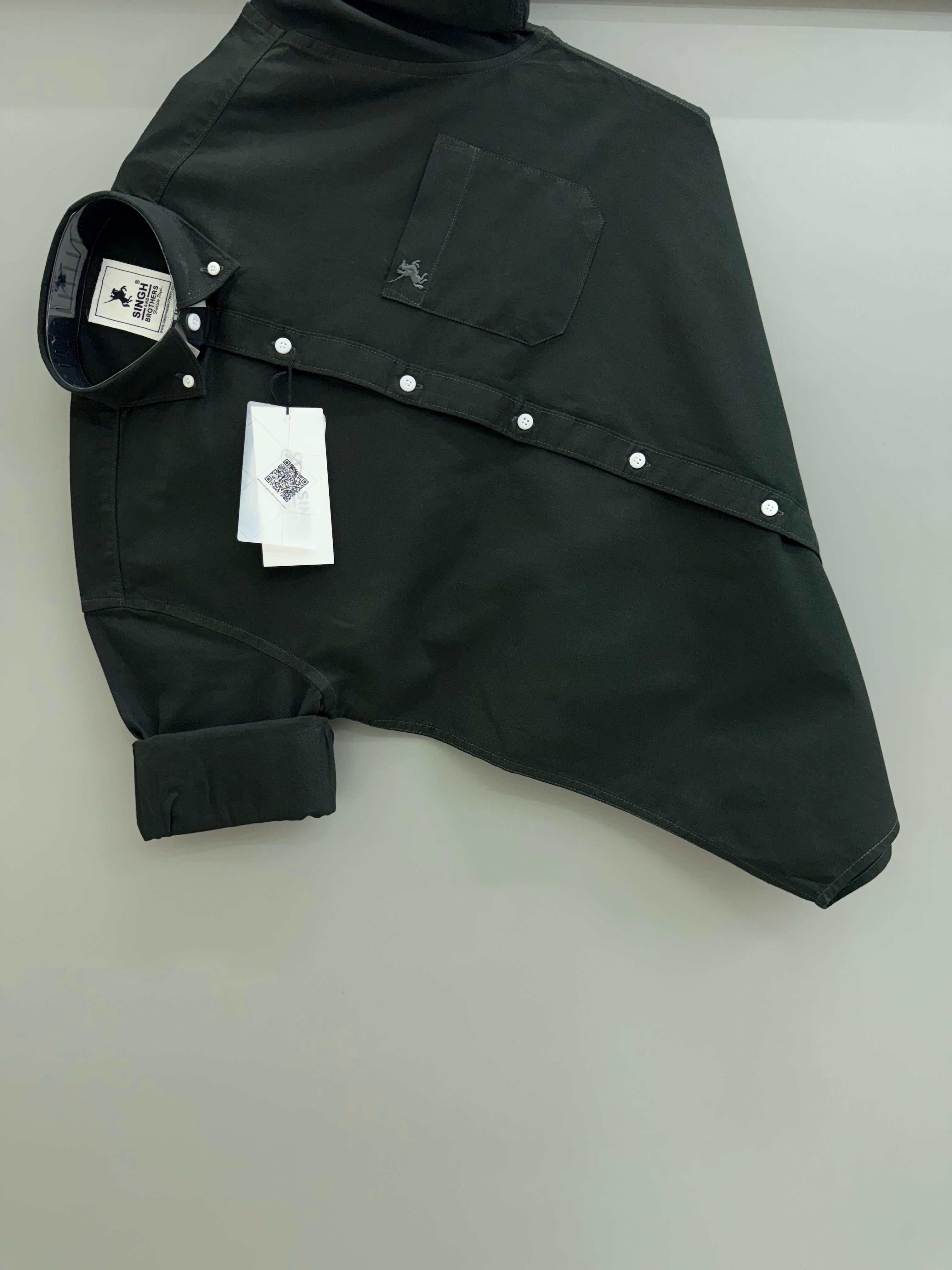 Cotton Oxford BD- Dark green