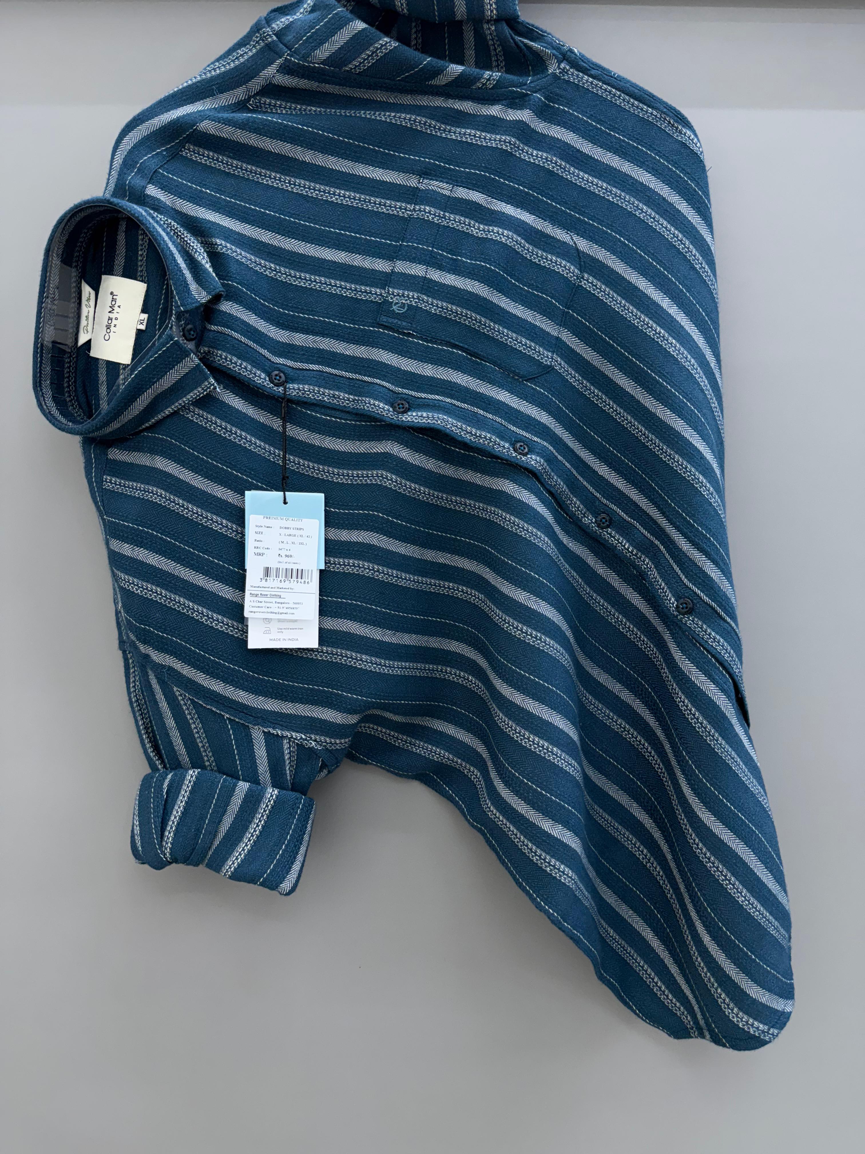 blue strip Shirt