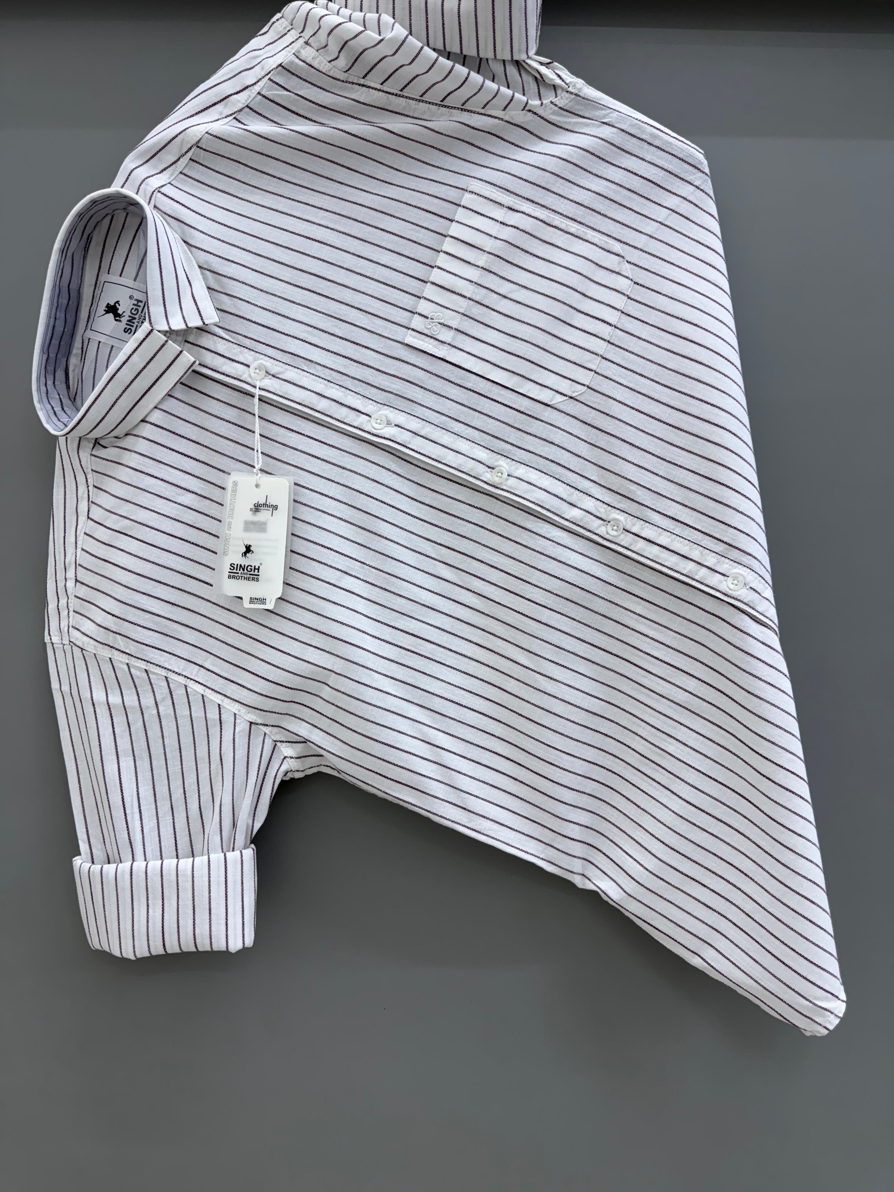white strip Shirt