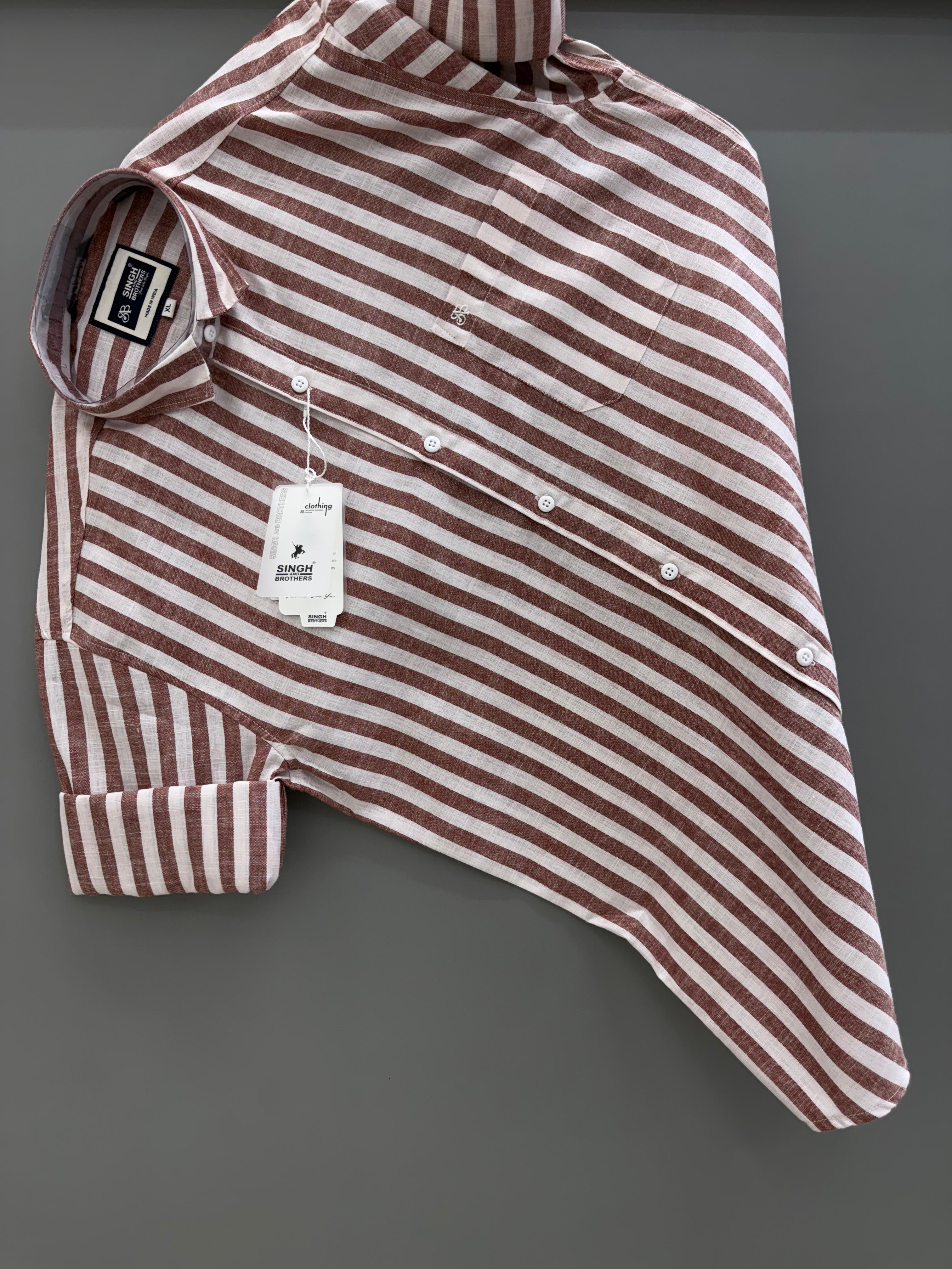 pink strip Shirt