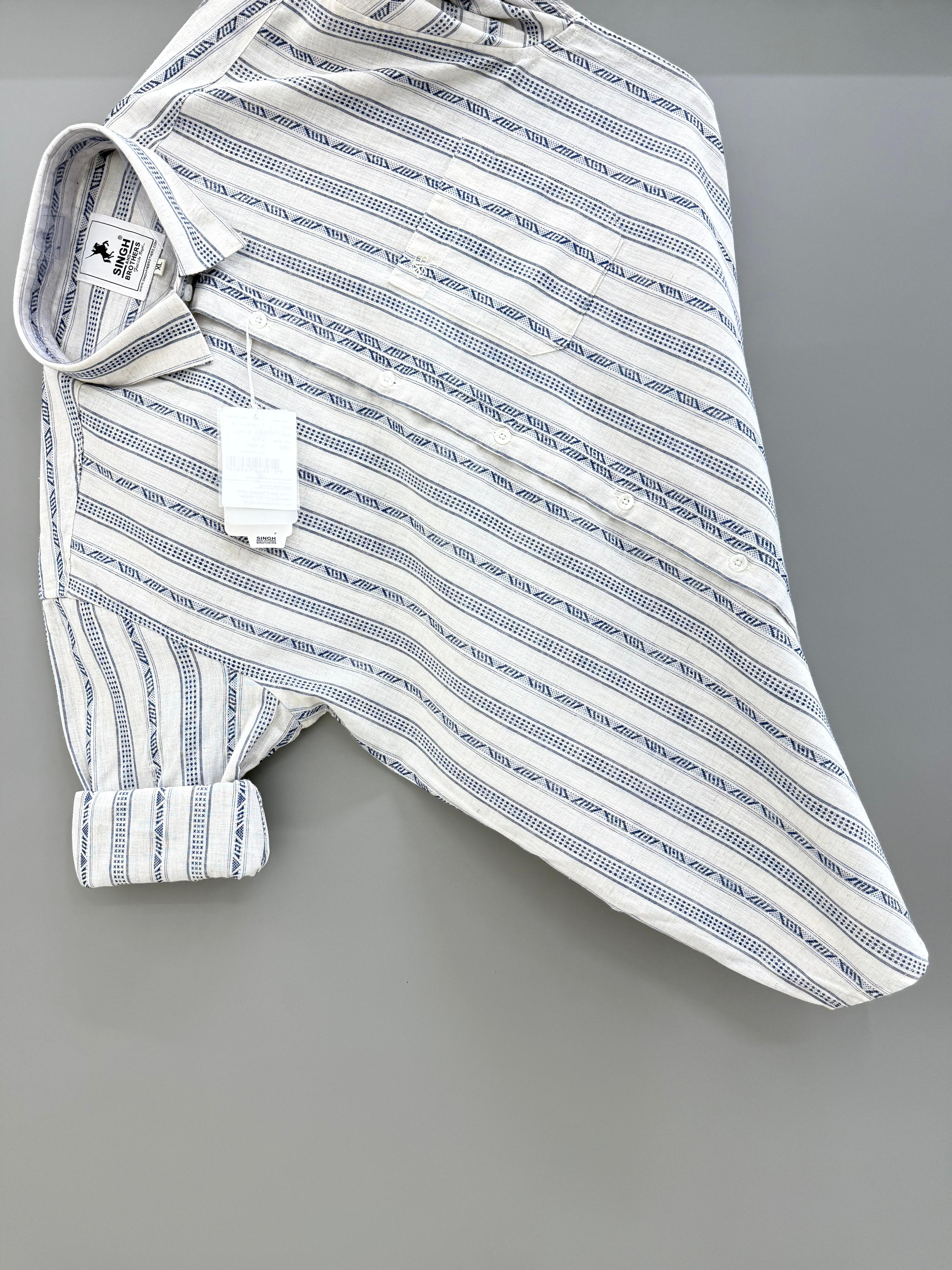 white blue strip Shirt