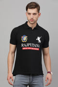 black Polo H/S Rajputana T-shirt