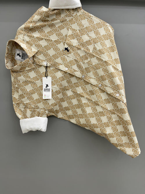 bandani cream printed