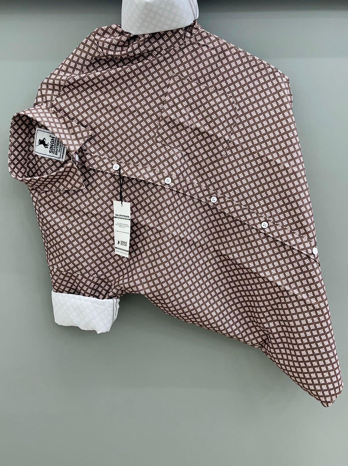 brown dot printed