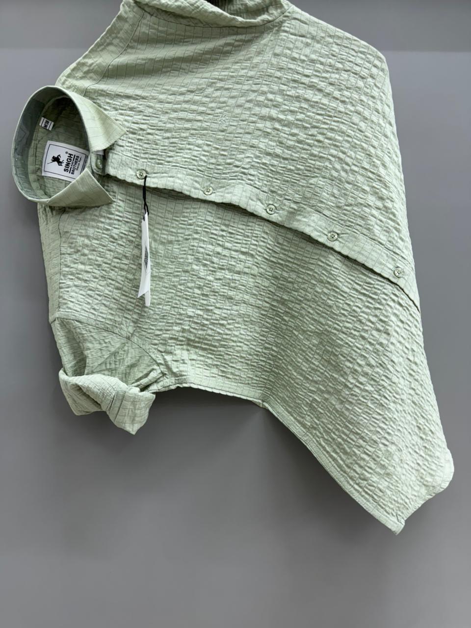 Imported jacquard green