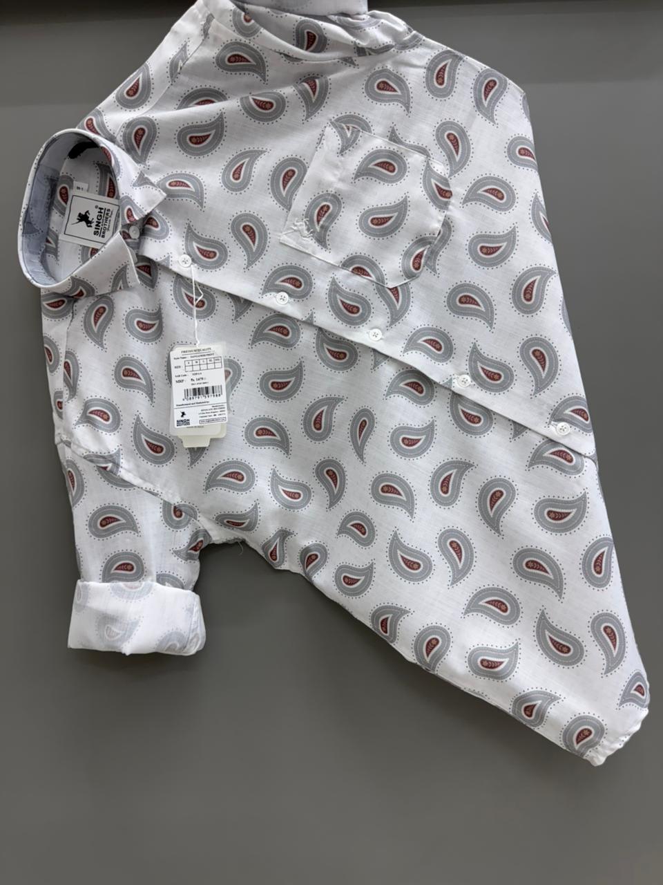 white arabic printed