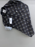 black leaf printed