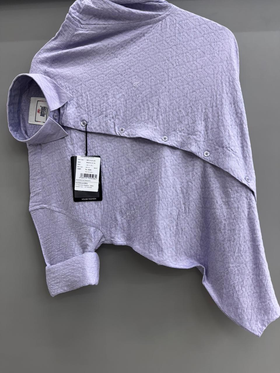 jacquard purple shirt