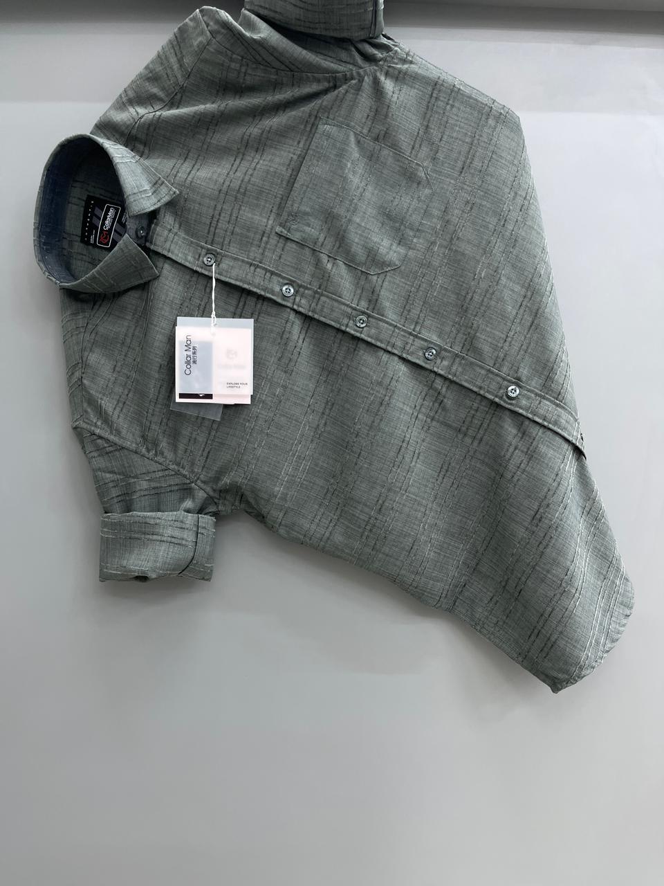 Jacquard Green Shirt