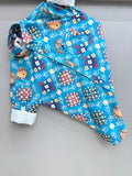 Blue bandhani printed