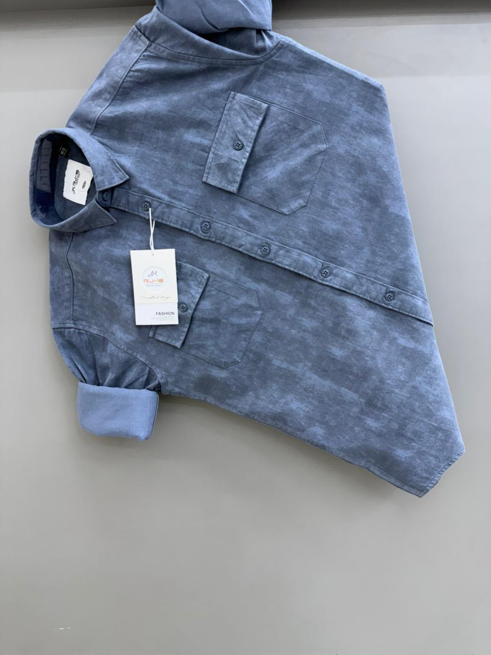 Back Print Double pocket shirt