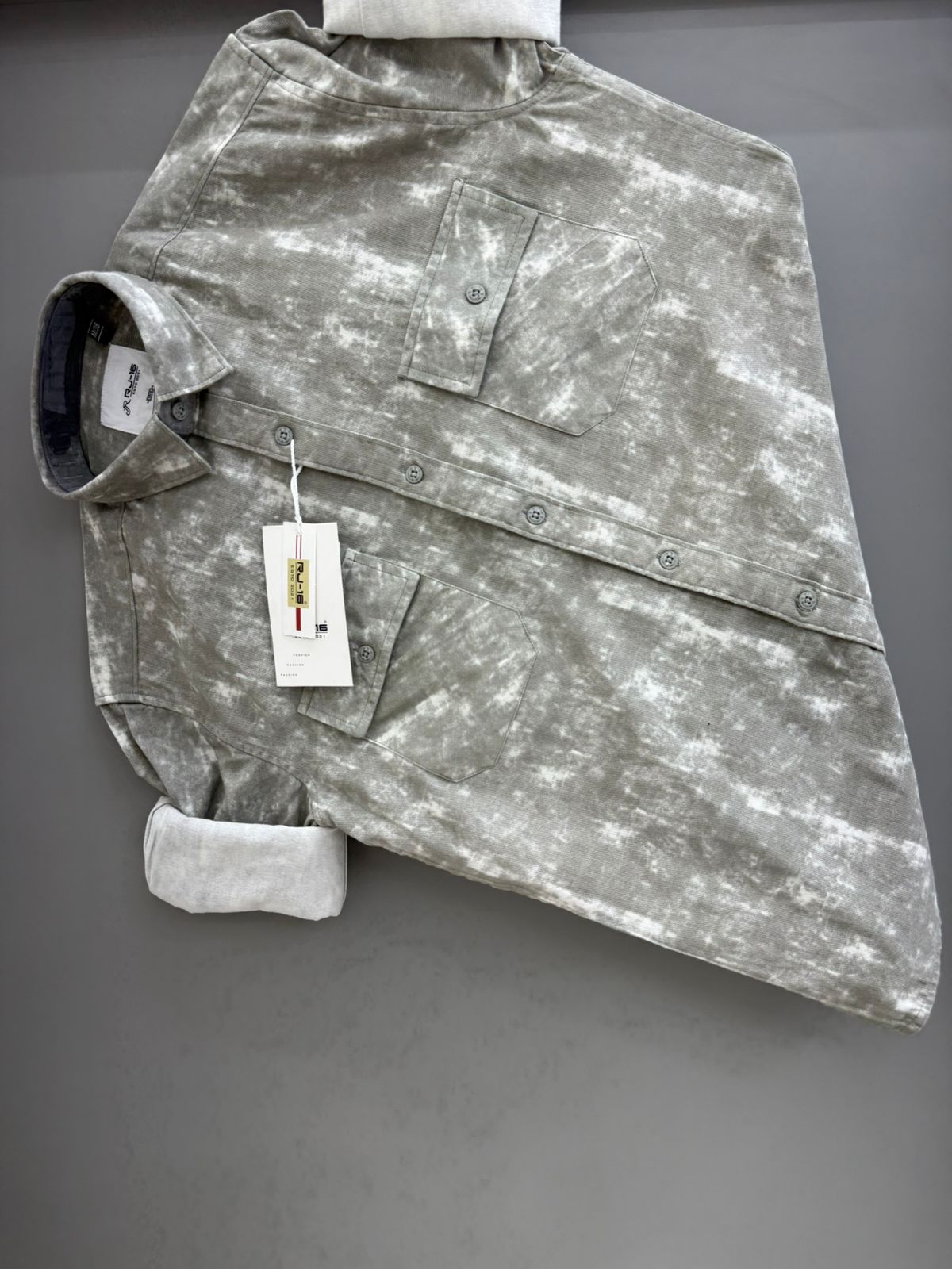 Back Print Double pocket shirt