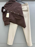 Cotton Oxford Shirt With Formal Pant