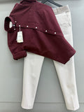 Cotton Oxford Shirt With Formal Pant