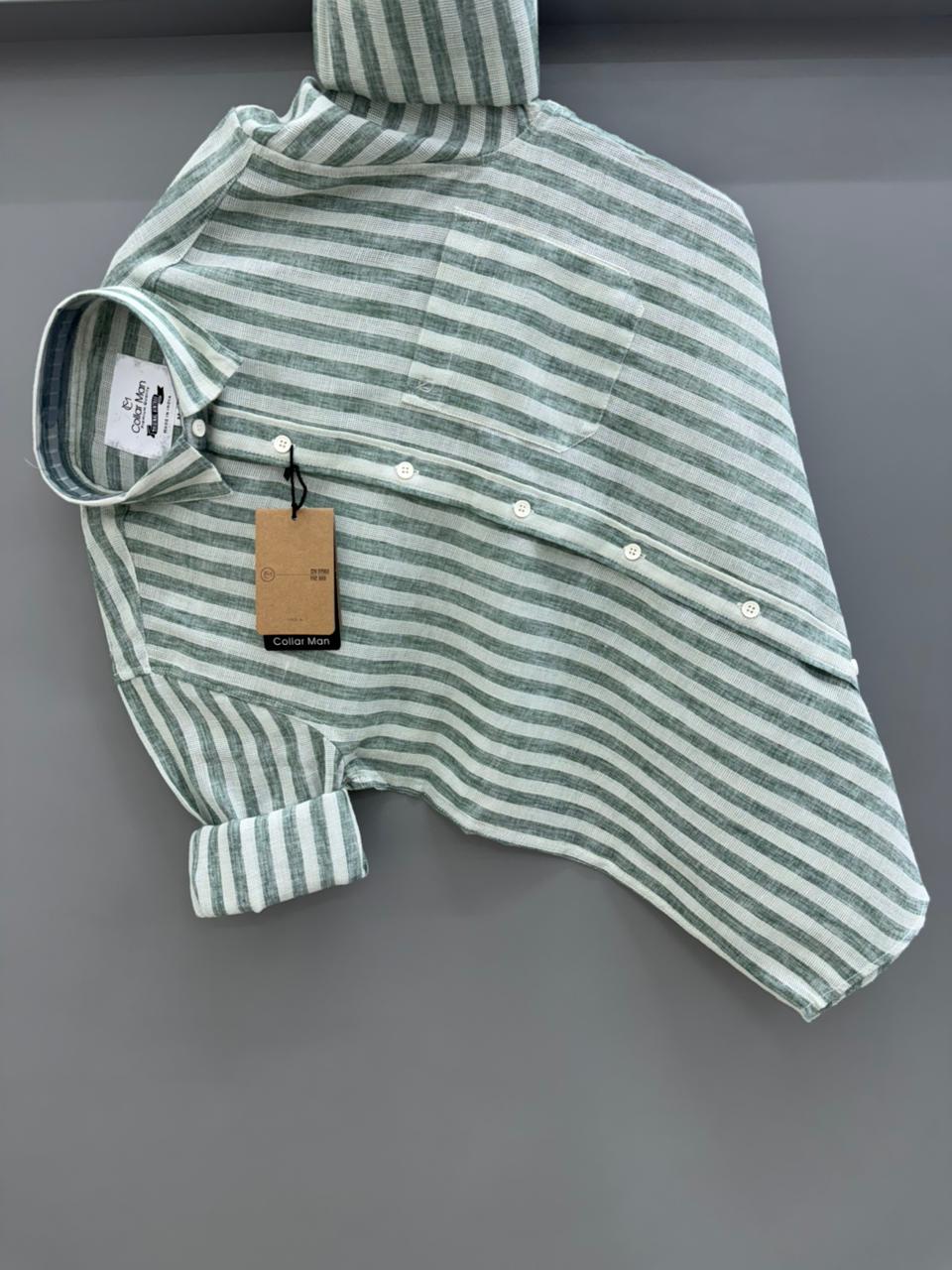 Linen Strip shirt