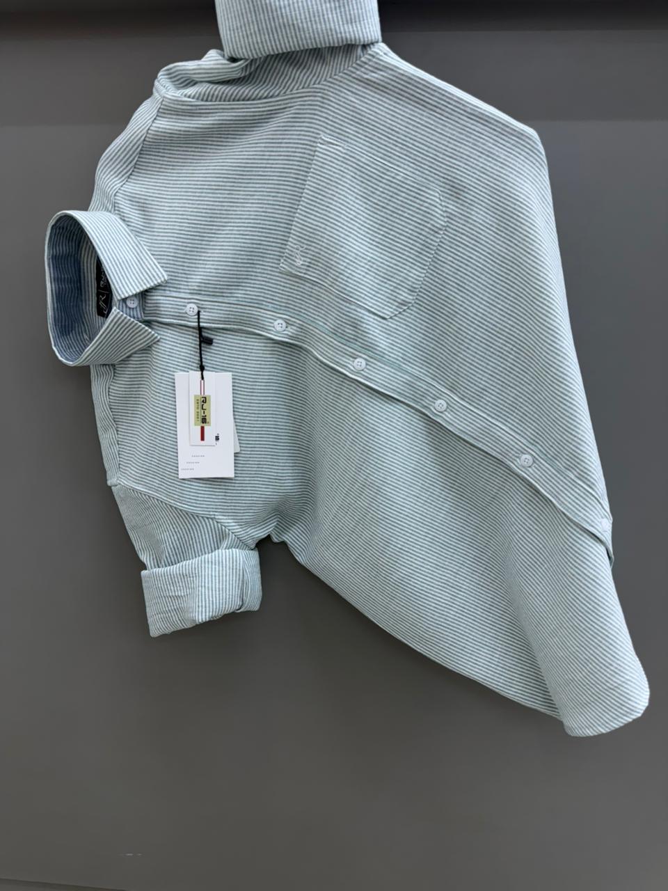 Linen Strip shirt