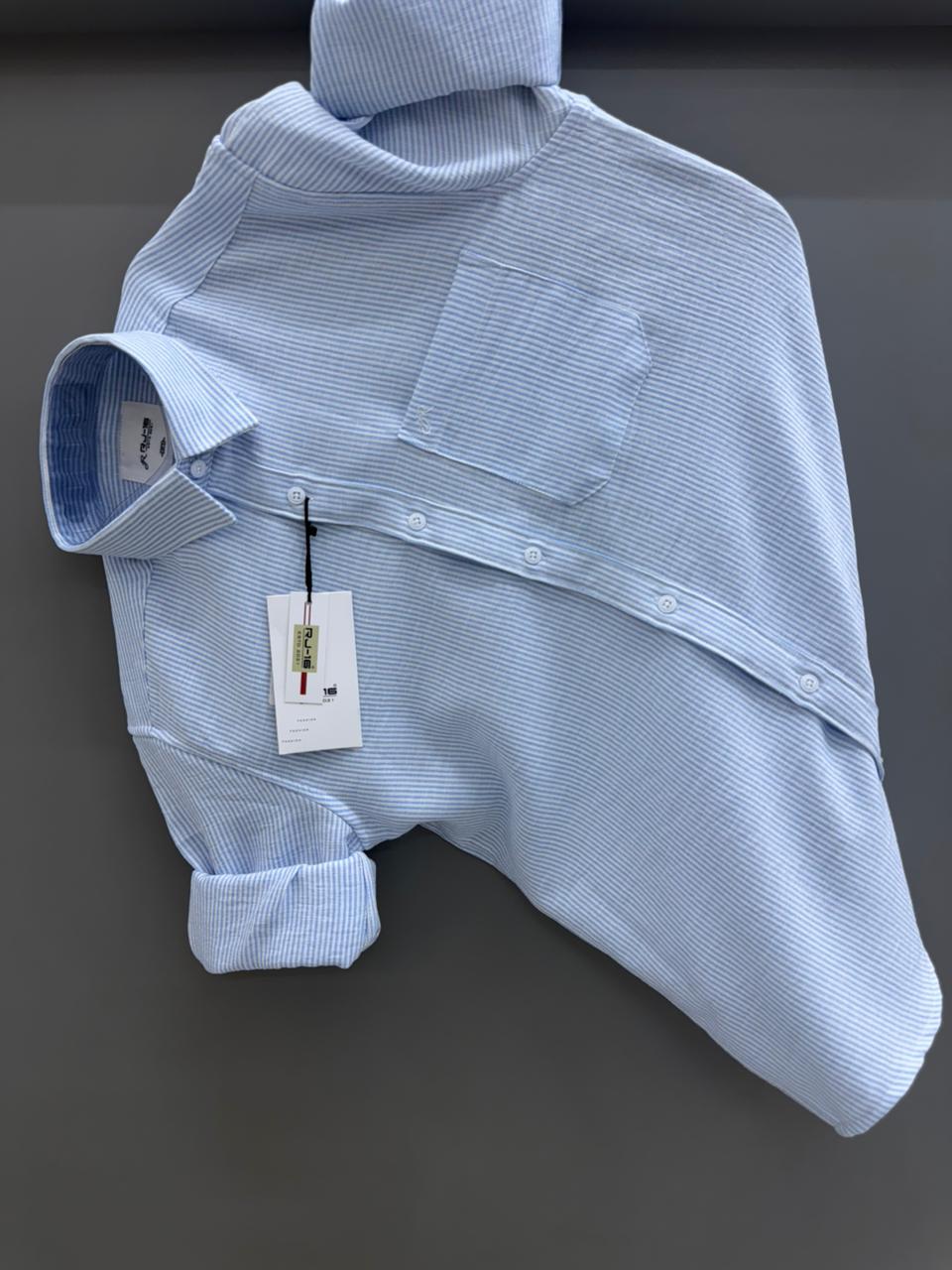 Linen Strip shirt