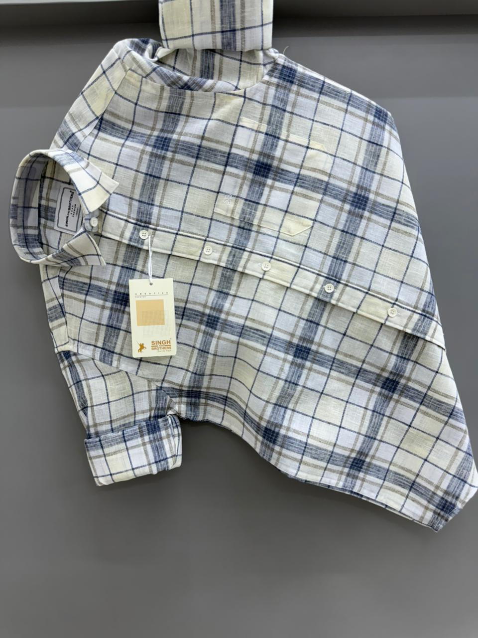 Linen Check Shirt