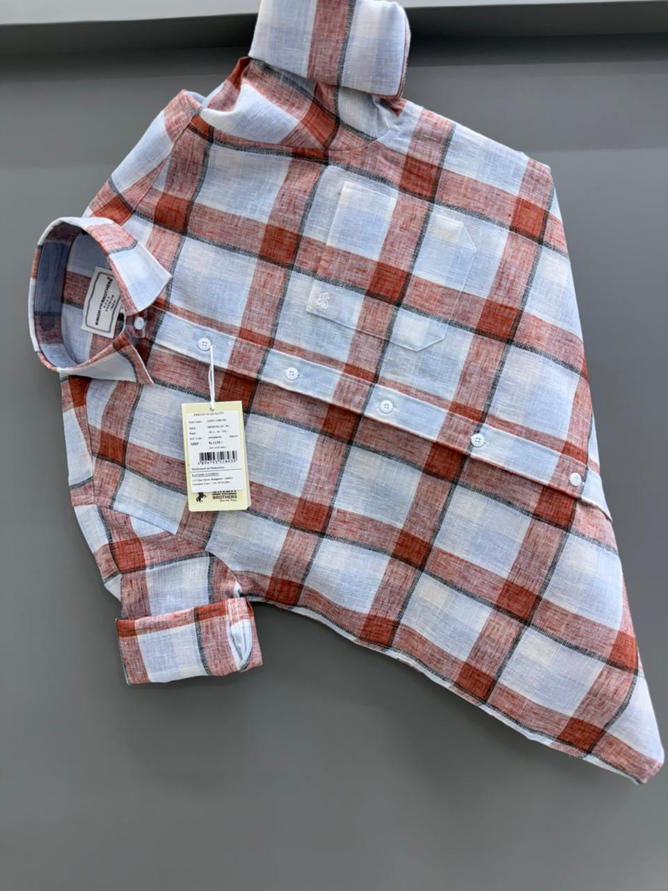 Linen Check Shirt