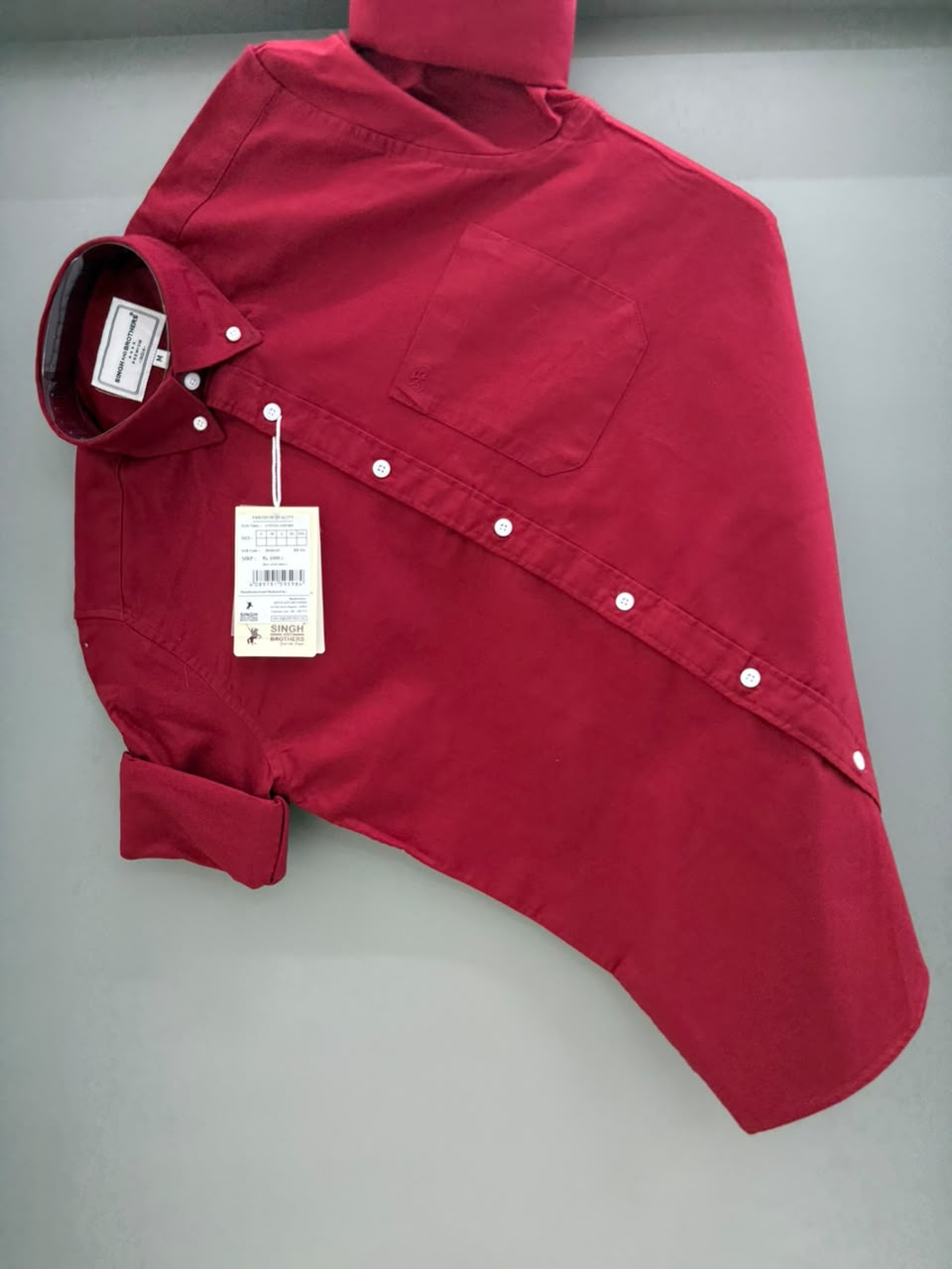 Cotton Oxford BD- red