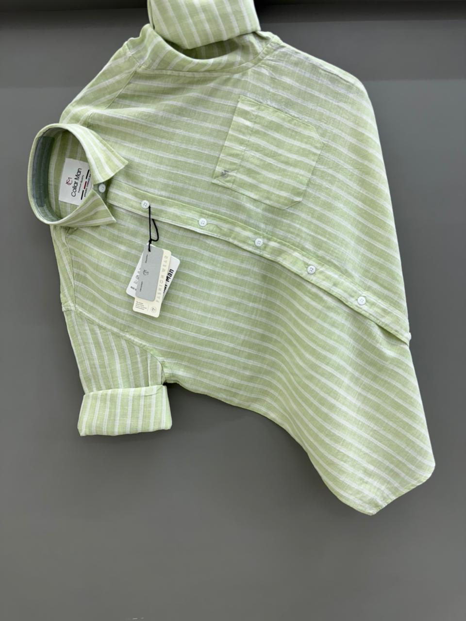 Linen Strip shirt