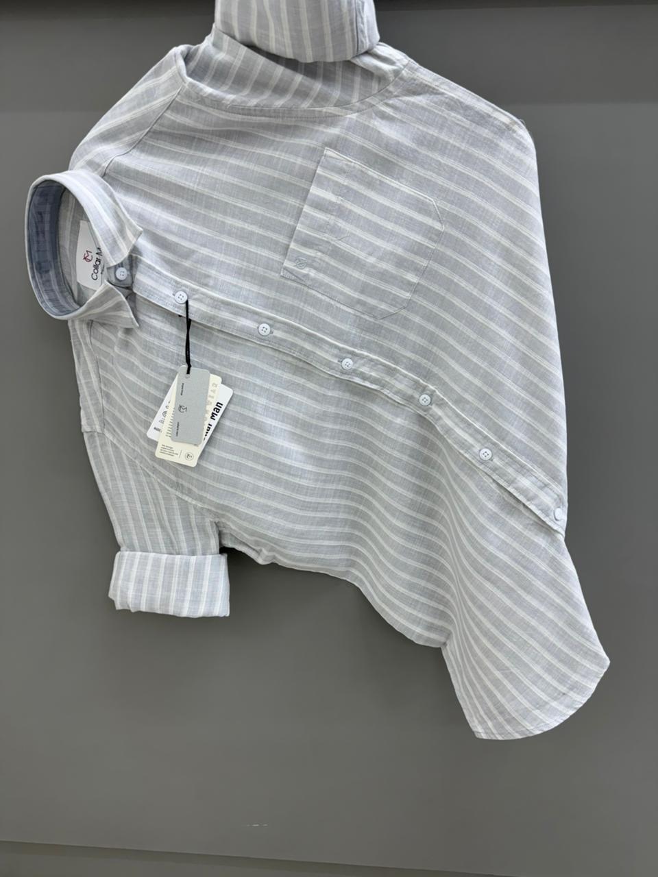 Linen Strip shirt