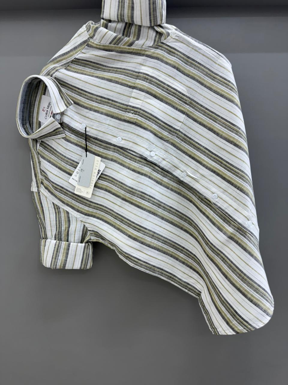 Linen Strip shirt
