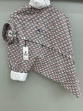black grey printed