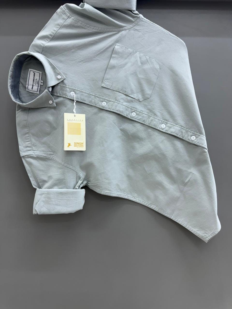 Cotton Oxford BD- Light Grey