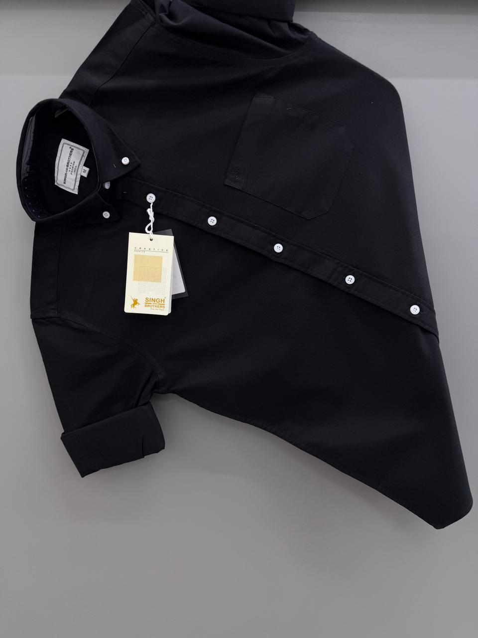 Cotton Oxford BD- Black