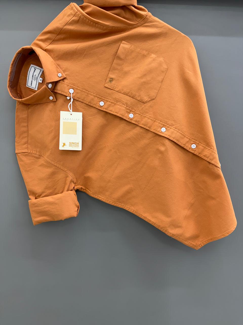 Cotton Oxford BD- Orange