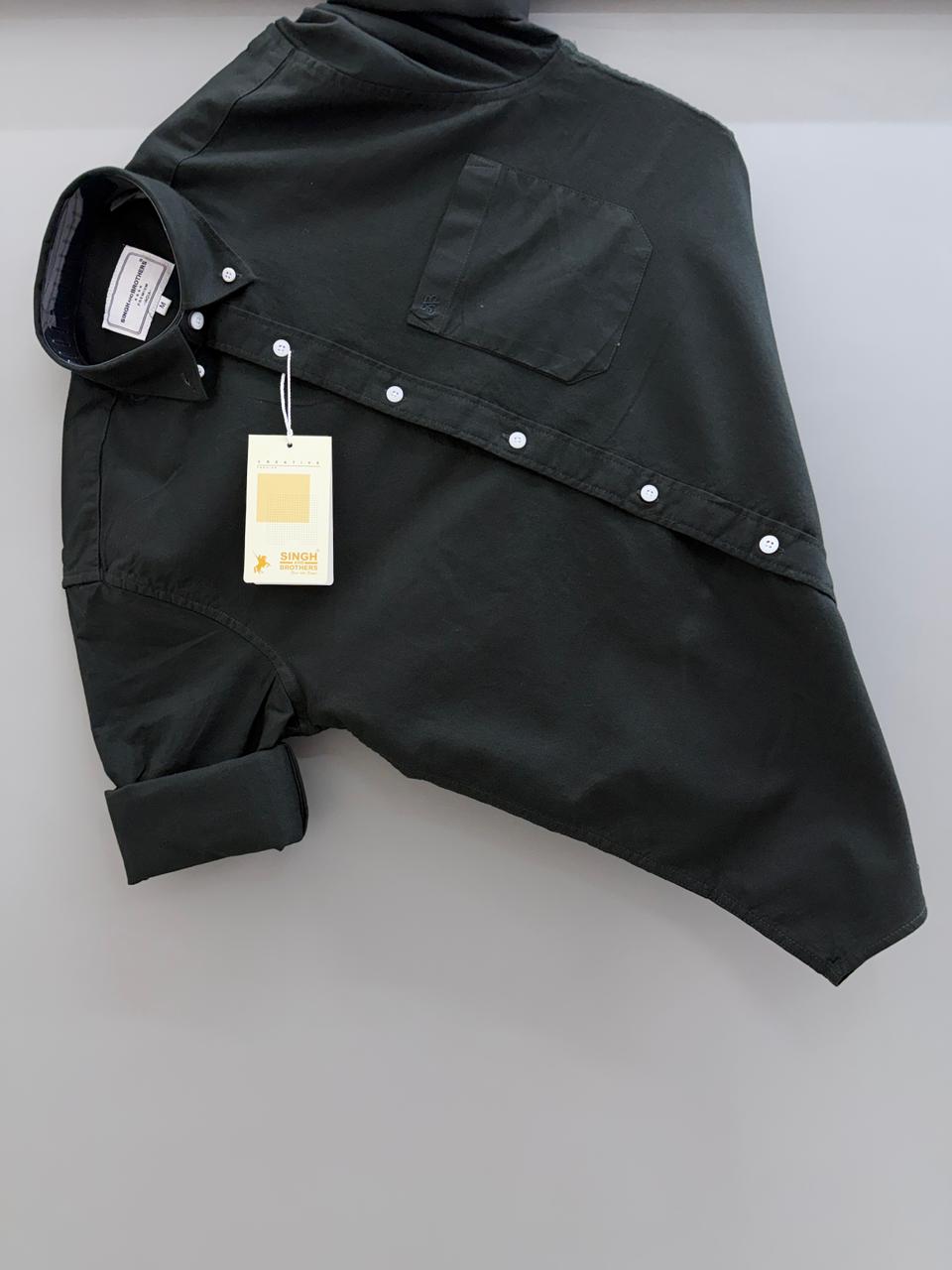 Cotton Oxford BD- ash grey