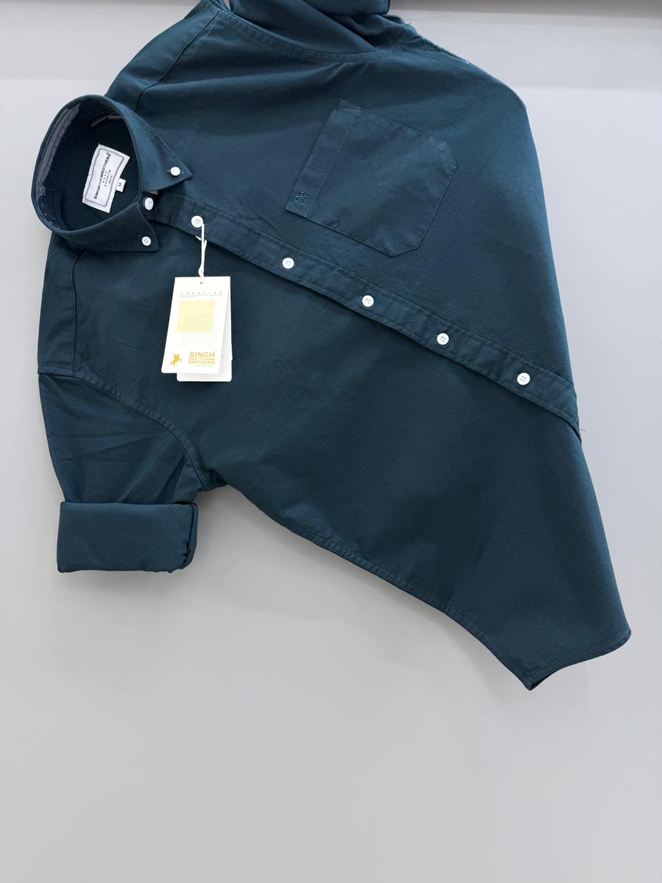 Cotton Oxford BD- Teal Green