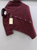Cotton Oxford BD- maroon
