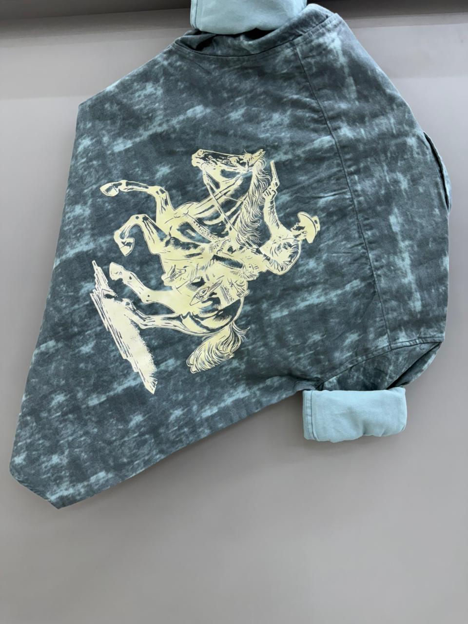 Back Print Double pocket shirt