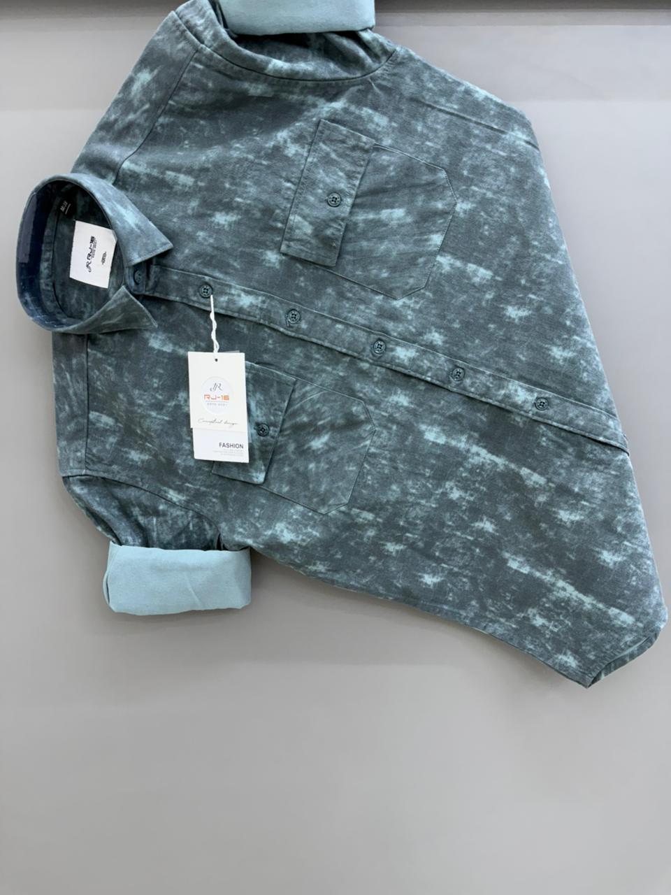 Back Print Double pocket shirt