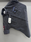 Double Pocket dark grey Rajputana Shirt
