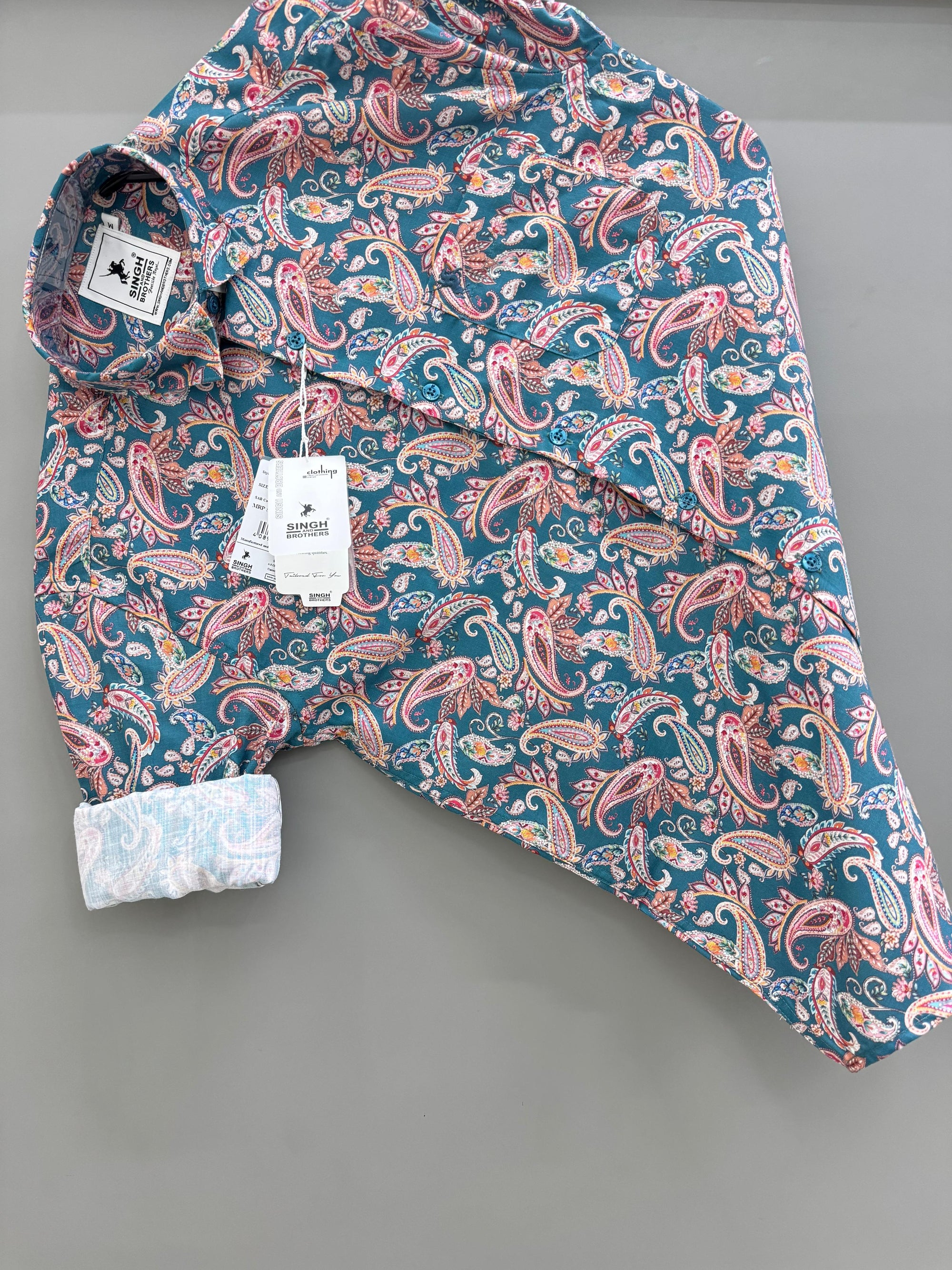 Green Arabic Printed