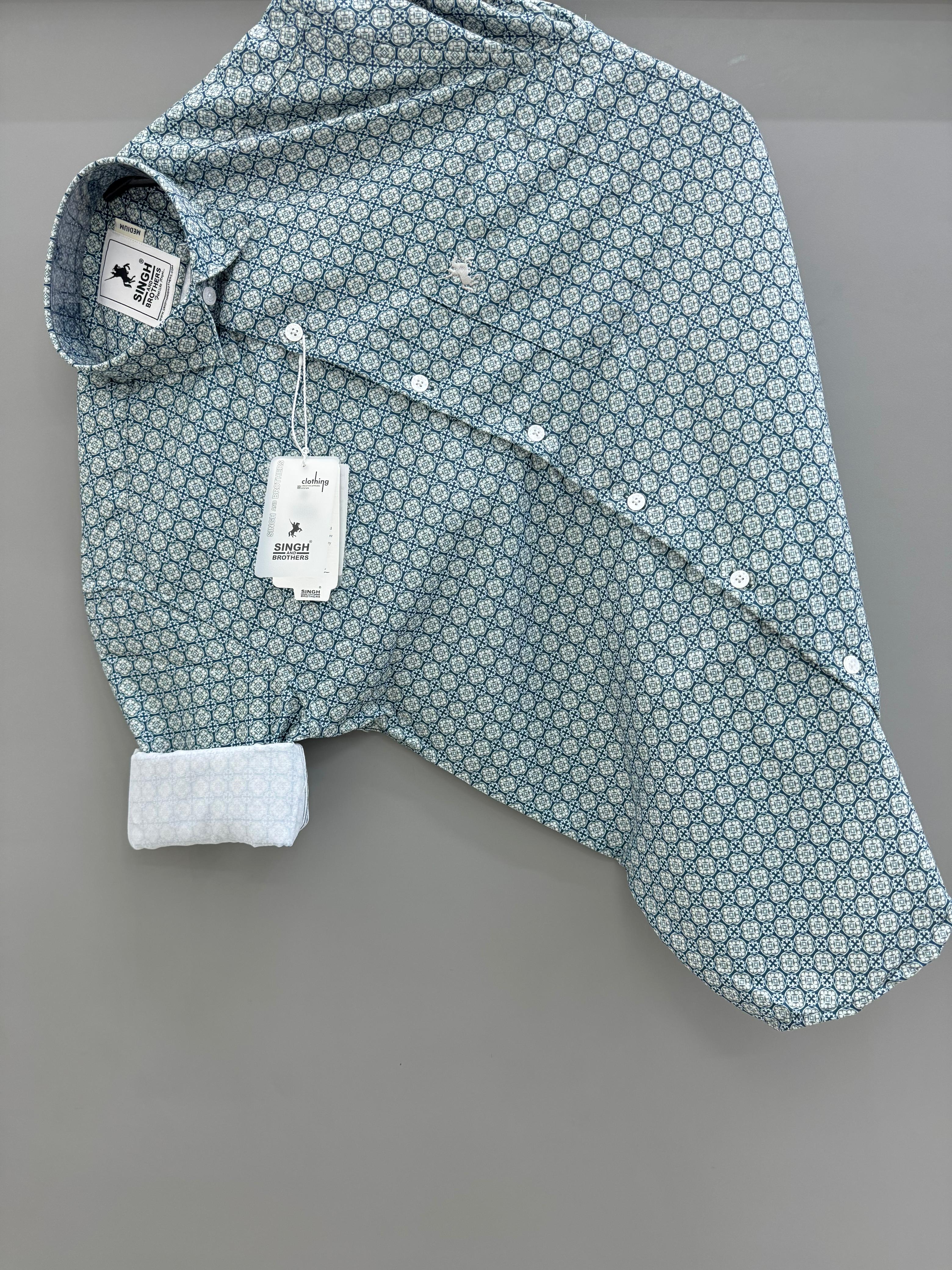 Drak Green Dot Printed