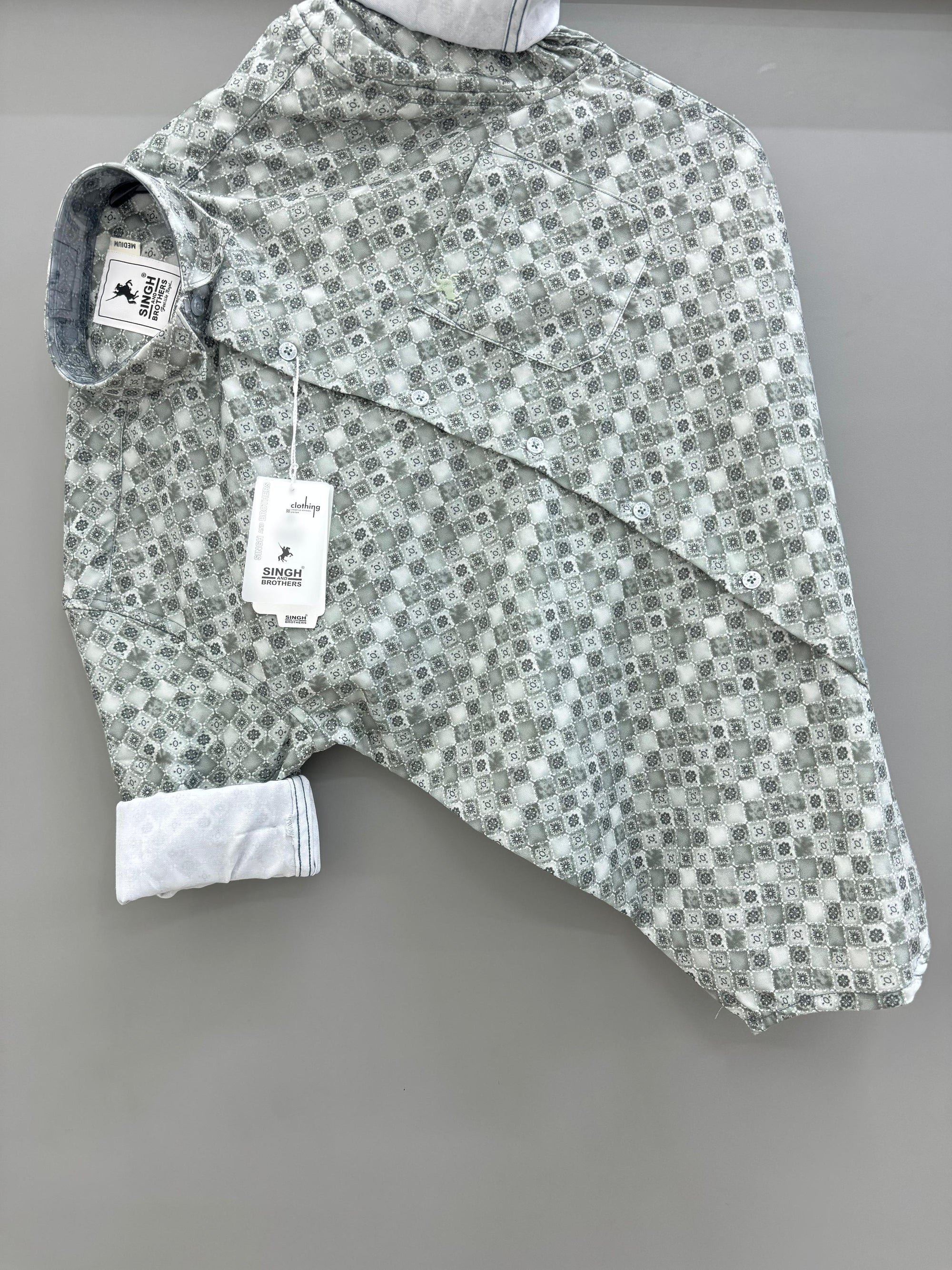 Light green Printed