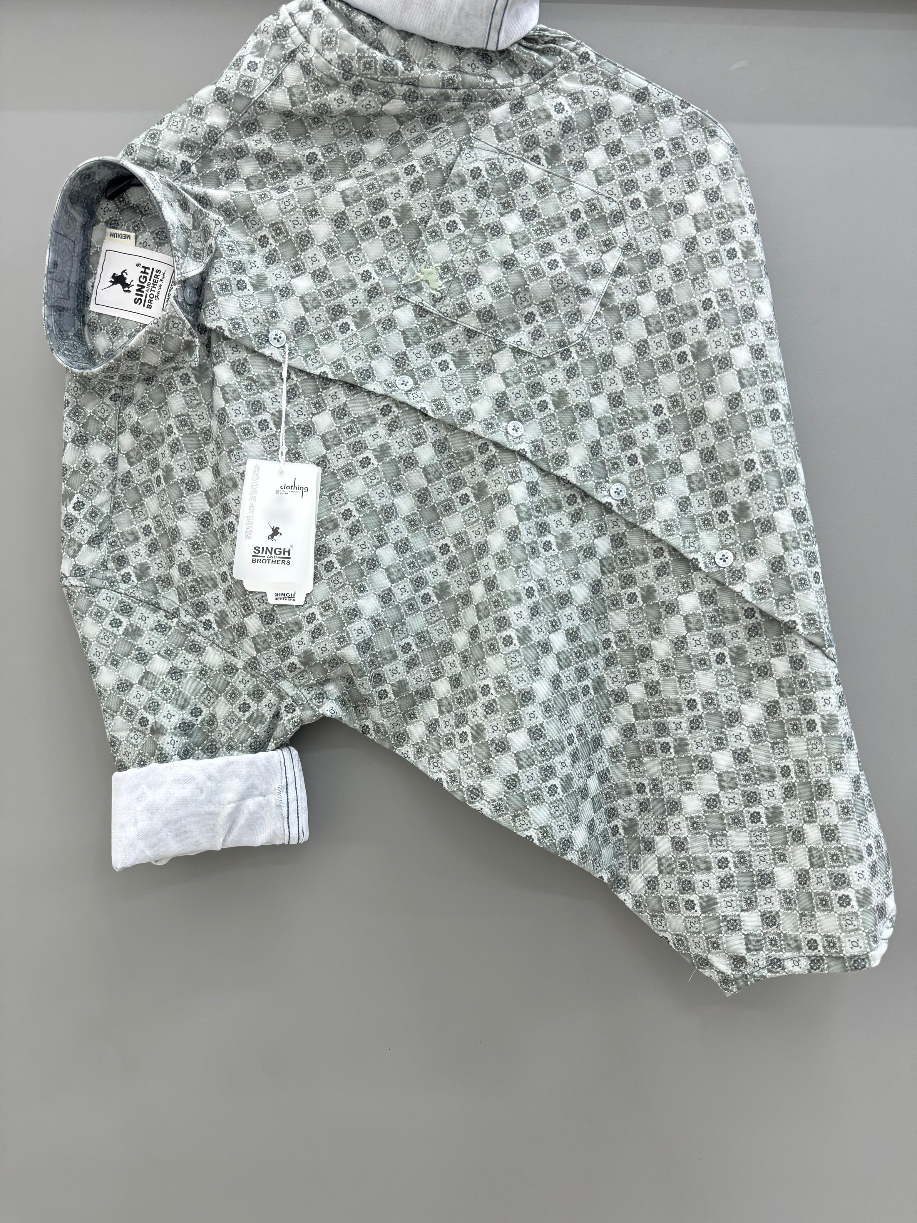 Light green Printed