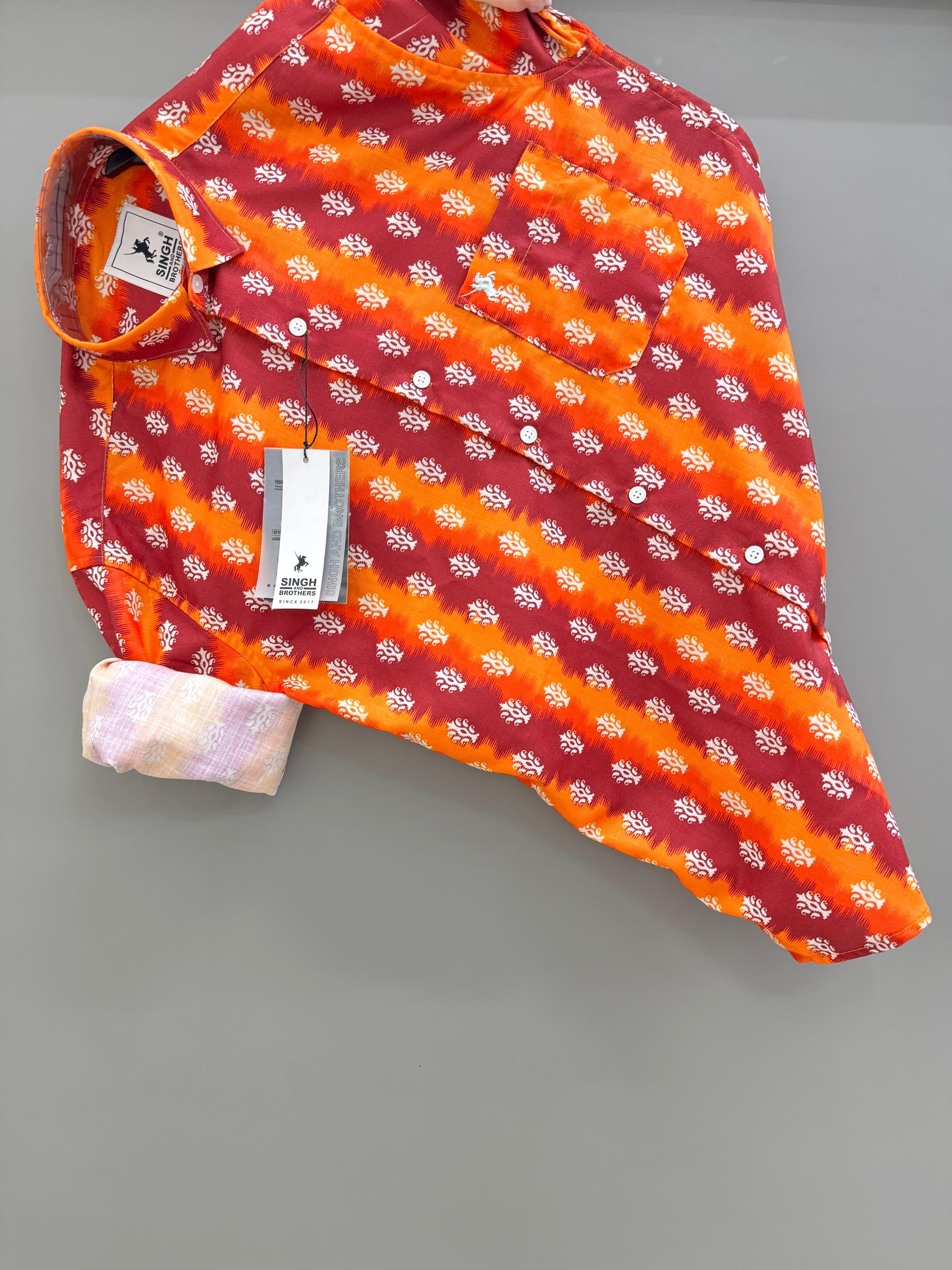 orange Strip printed
