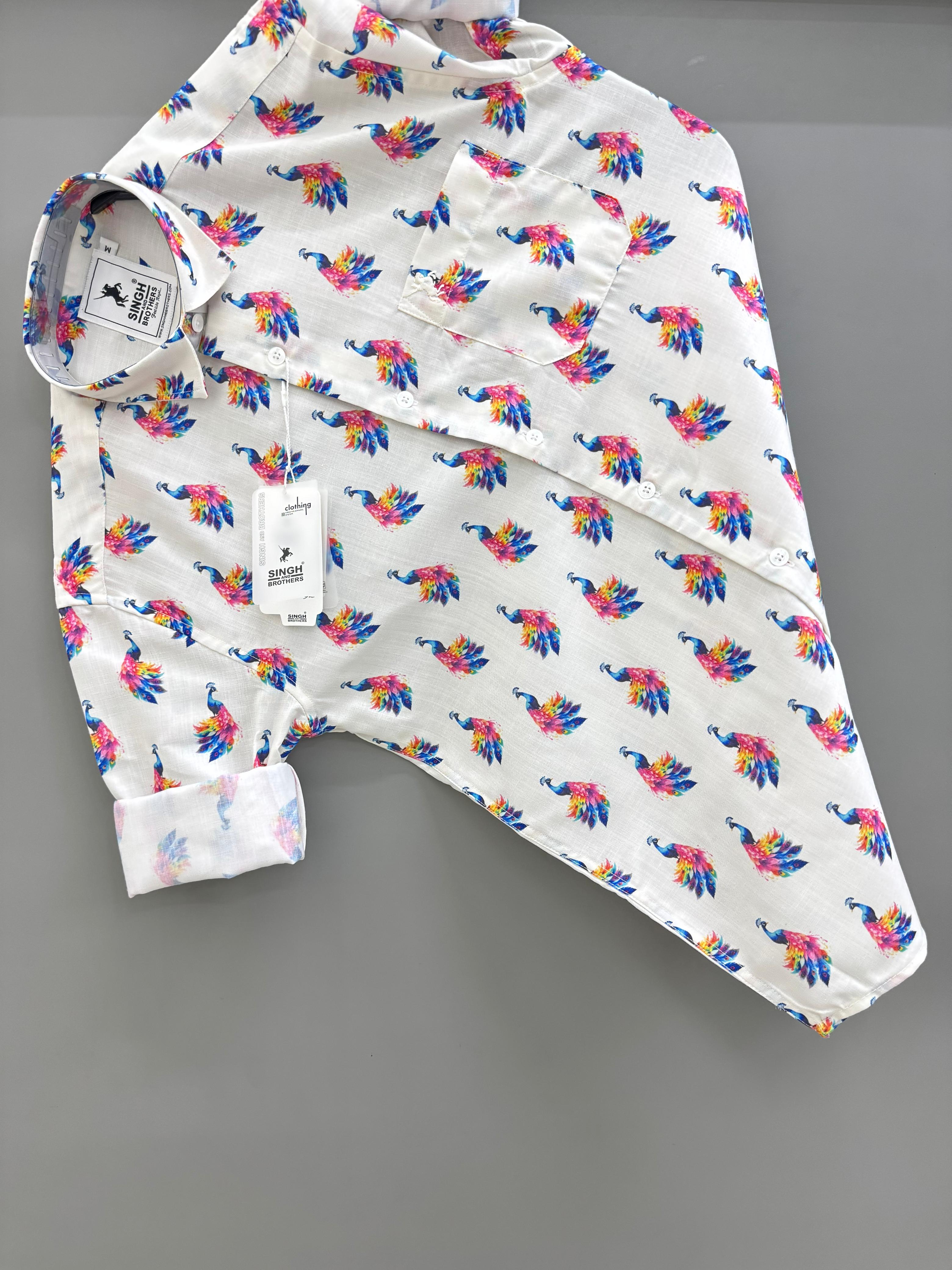 Peacock Printed