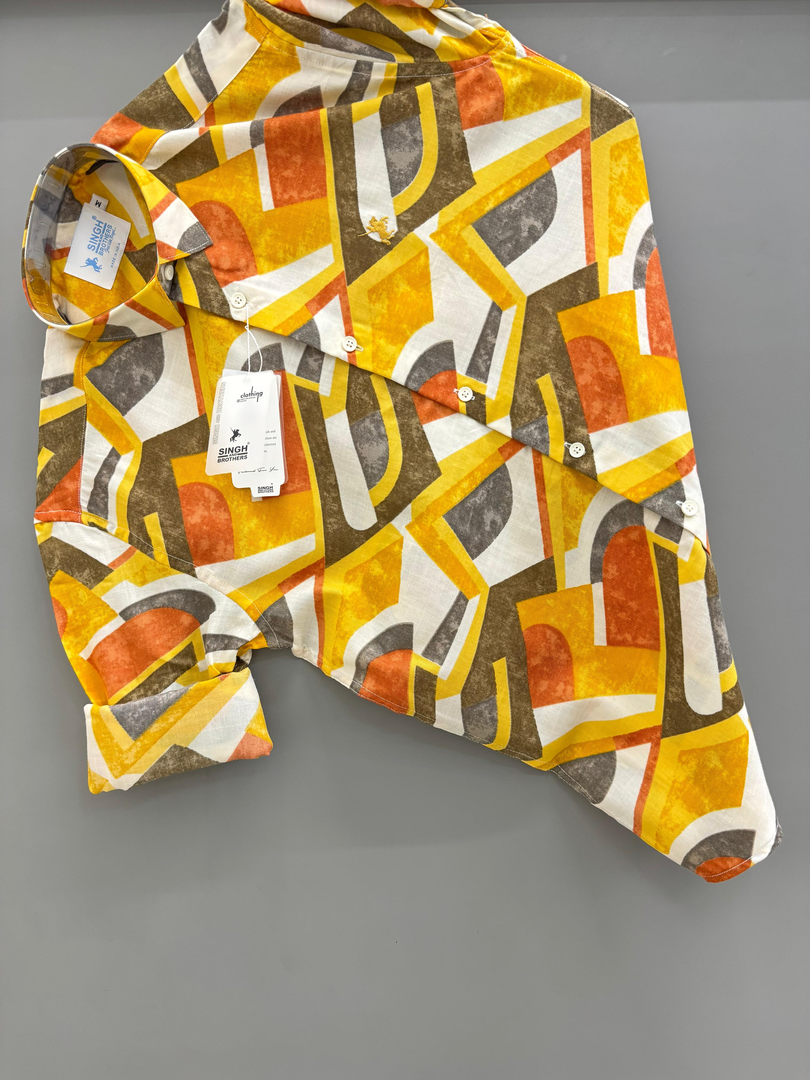 Rayon Yelow printed