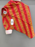 Red yellow strip printed