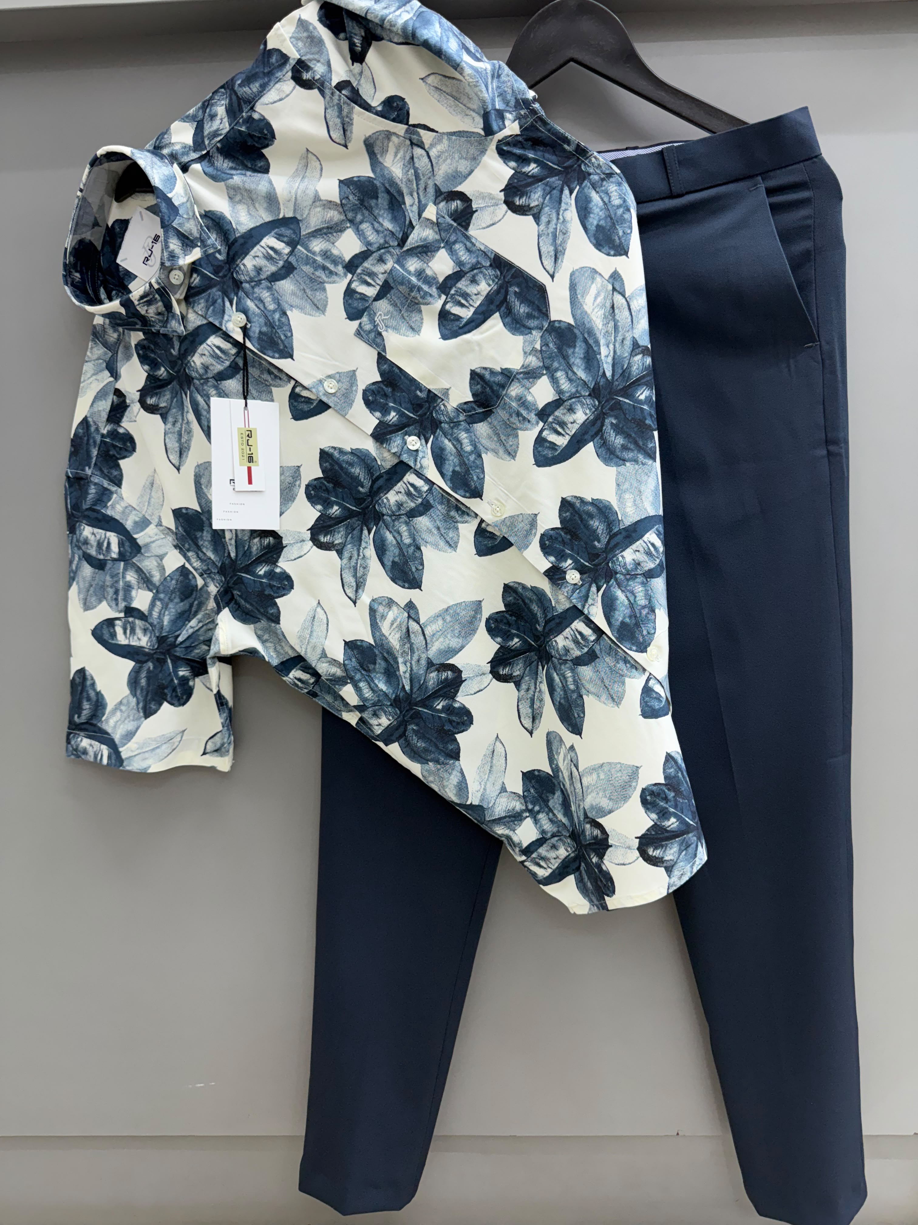 Half sleeve print combo