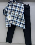 Indigo checks shirt with pant