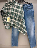 Brush cotton shirt with pant
