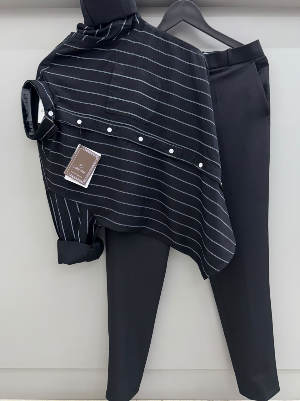 strip shirt with pant
