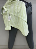 Linen strip shirt with pant